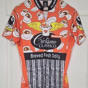 Verge Sport Men's Short Sleeve Cycling Jersey Bianchi Training Pedal Racing Top